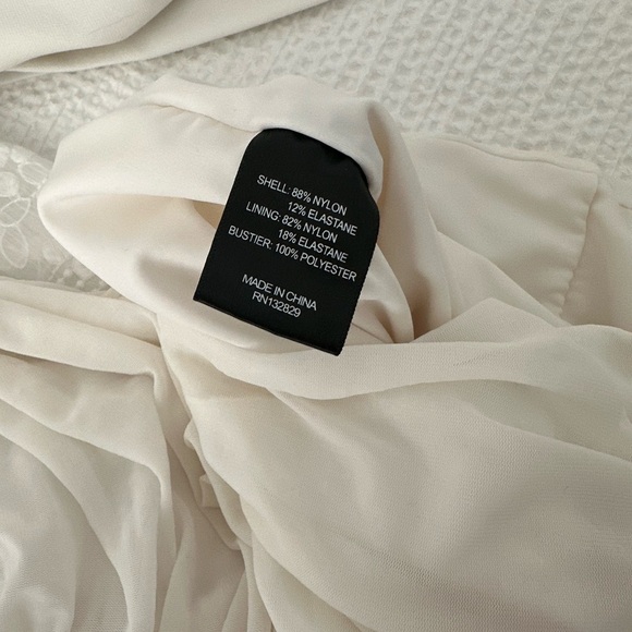 White Strapless Bodycon Dress - Michael Costello - Revolve - Picture 8 of 8